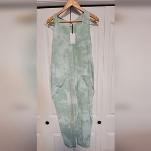 Smash + Tess Mint Green Tie-Dye Jumpsuit Romper